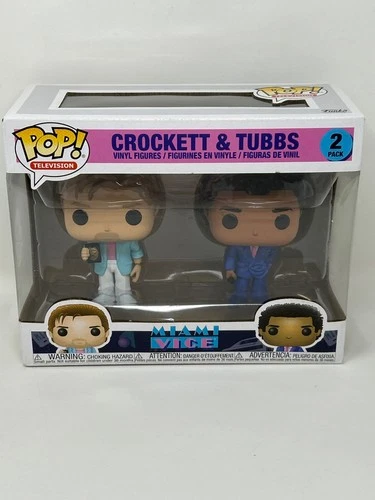 Funko POP! Television Miami Vice Crockett & Tubbs BAM! Exclusive DAMAGED BOX