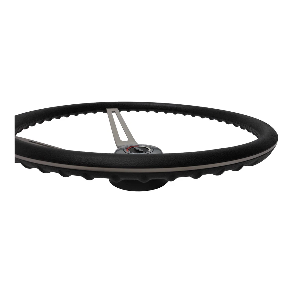 Volante Impala Caprice 1969-1989 3 radios negro con buje de montaje y tapa Foto 2 de 2