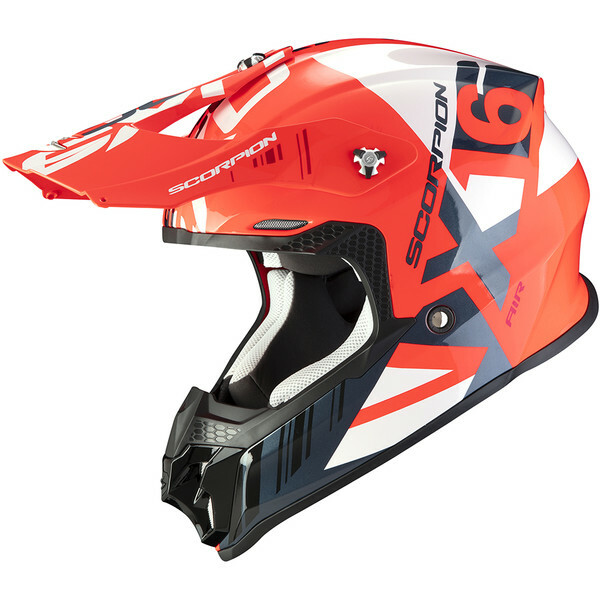 Casque moto SX Scorpion VX-16 Air Mach 2020 pour éviter la chaleur et les mouvements du casque