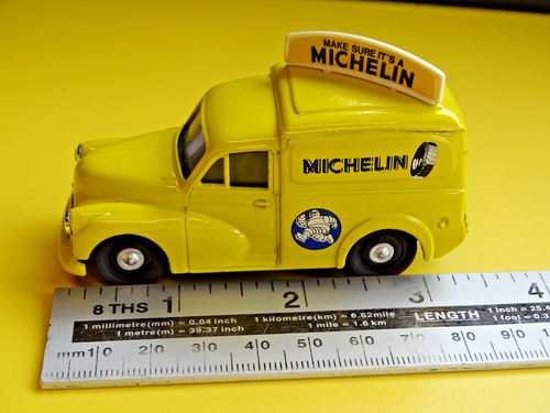 OLD MICHELIN TYRES MORRIS MINOR 1000 VAN 1:43 SCALE DIECAST CORGI CLASSICS MODEL - Picture 12 of 23