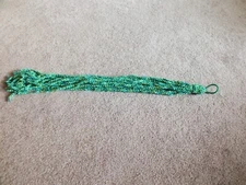 Handmade Dread Locks Fairy Braid Pony Greens Textured Yarn 20" NeW