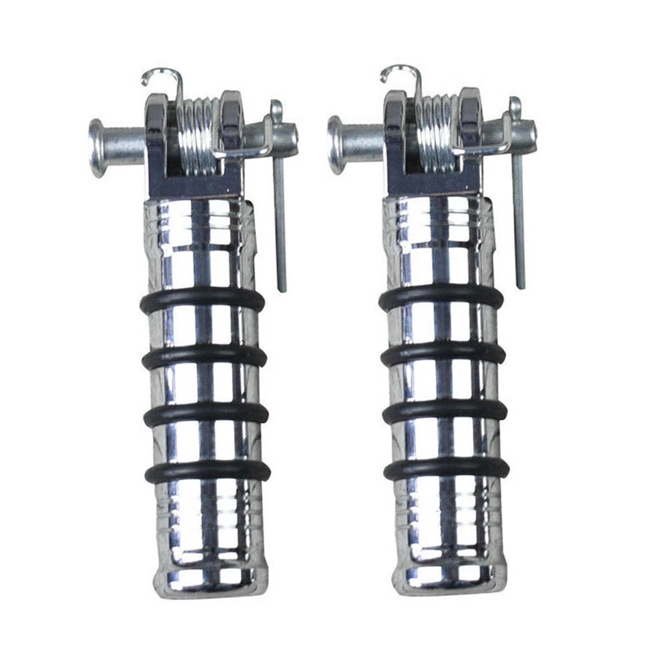 Reposapiés estriberas pedales clavijas estriberas almohadillas para carreras universales de motocicletas Foto 4 de 4