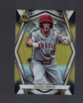 2022 Bowman Draft Chrome Invicta Zach Neto #BI-11-GOLD Parallel