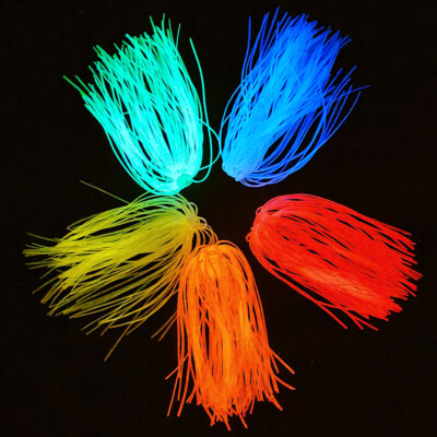 Glow in dark Luminous fishing Silicone Umbrella Skirts DIY Lure