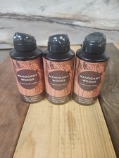 3PK Bath  Body Works Men's Mahogany Woods Body Spray 3.7 oz NEW