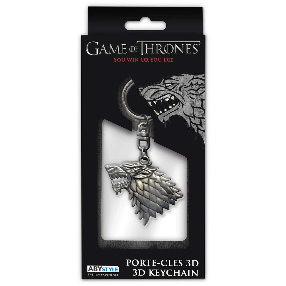 Game Of Thrones Keychain 3D "Stark" Portachiavi ABYSTYLE - Immagine 4 di 4