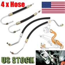 4 x Power Steering Hose For 1963-1979 Corvette Chevy Small Block C2 C3 327 350