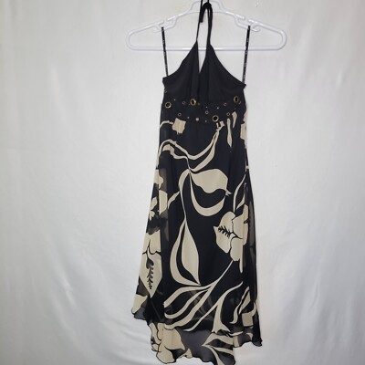 high split halter neck maxi dress in black 8374