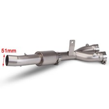 Tubo de escape de enlace medio para motocicleta Yamaha FZ10 MT10 2015-2021 MT-10 FZ-10