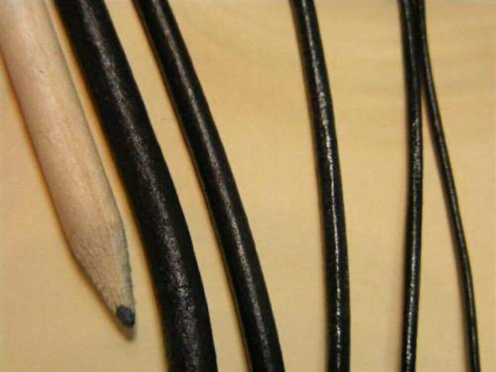 4 WIDTH 1mm to 4mm Black Real Leather Cord Thonging Jewellery Thong 1 2 4m+ 086 eBay
