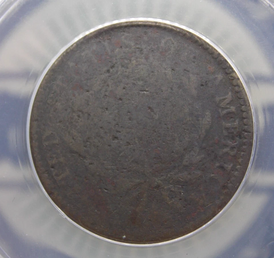 1796 Draped BUST Large Cent 1c ANACS AG3 #766 About Good ECC&C, Inc. - Image 2 of 4