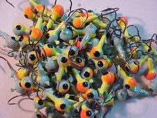 50 NEW 1/8 OZ LEAD HEAD JIG HEADS CRAPPIE light parrot fishing ice for rod reel