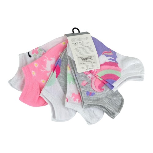 Sof Sole Kid's Unicorn-Print 6 Pack No Show Socks Size Youth Small B66 - Picture 2 of 5