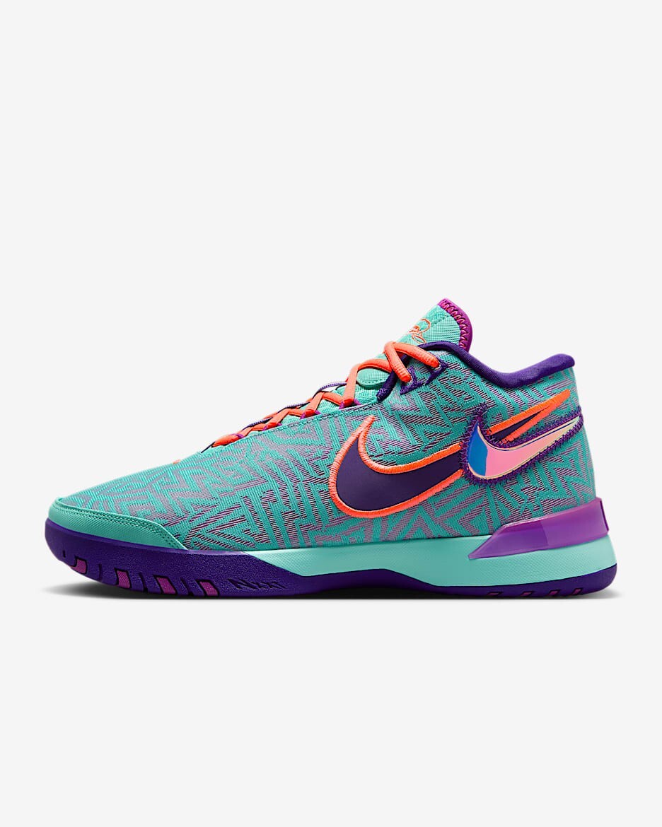 シューズ(男性用) NIKE LEBRON NXXT GEN 27cm Nike LeBron NXXT Gen AMPD Mens Miami Mineral Blue Wild Mango