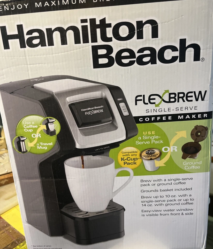 Hamilton Beach FlexBrew Single-Serve Coffee Maker Black & Silver - Image 2 of 4
