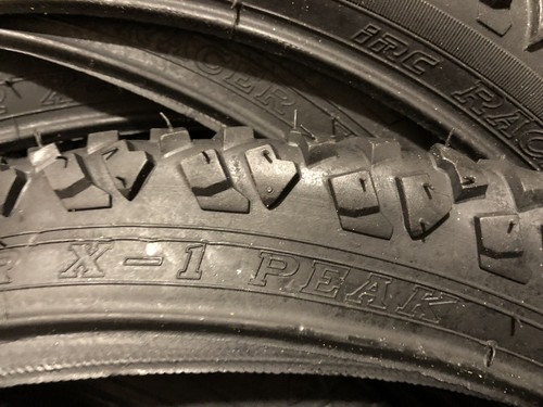 2 IRC 20x1.75 X-1 Racer Peak Bicycle Tires Vintage NOS BMX - Picture 3 of 12