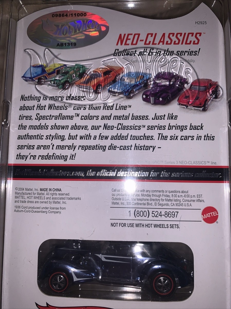 Hot Wheels RLC Classic Cord Series 4 Single Owner 9864/11000 Neo