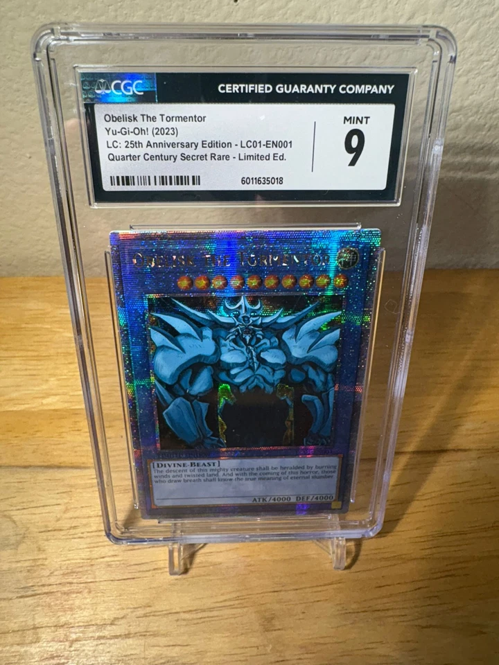 Yu-Gi-Oh! Obelisk the Tormentor (Quarter Century Secret Rare) CGC 9 LC01-EN001 - Image 2 of 4