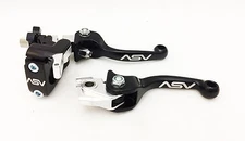 ASV F3 Front Brake Clutch Perch Levers Hot Start Pair Shorty Black Honda CRF