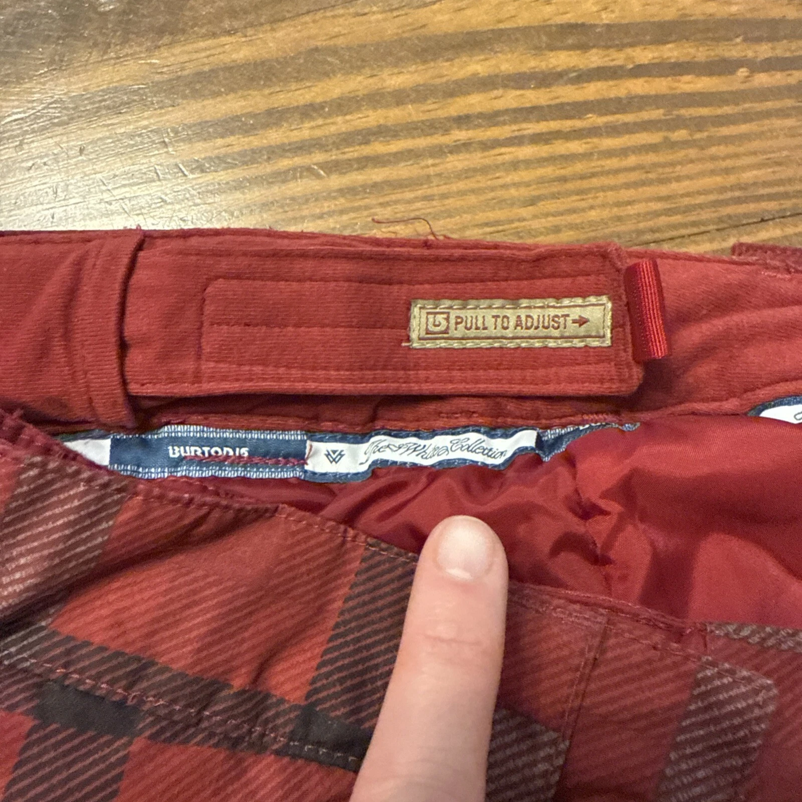 burton dry ride white collection plaid snowboard pants