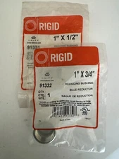Rigid 91321 3/4" X 1/2" Reducing Bushing Halex and 1" X 3/4"