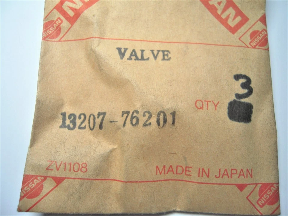 Sellos de válvula de aceite de motor Nissan 13207-76201 *CANTIDAD 3* para camionetas 720 2,2 L Foto 2 de 4