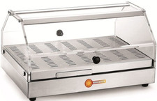 Vetrina vetrinetta riscaldata calda espositore acciaio inox professionale brioch