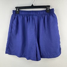 Vintage The Body Co Shorts Slight Shimmer Purple Blue Athletic Men L 90's 80's