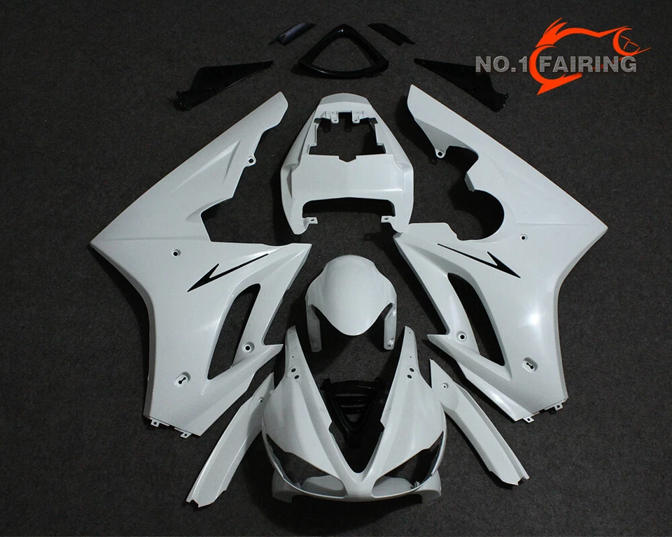 White ABS Fairing Kit For Triumph Daytona 675 2009-2012 2010 2011 Unpainted New - Image 2 of 4