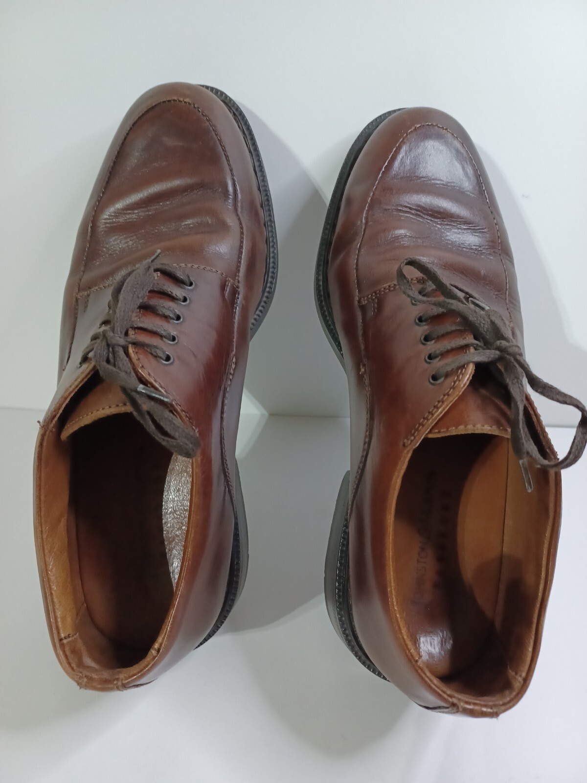 SAOLA Scarpe stringate Johnston and Murphy Passport in pelle marrone da uomo taglia: 8 5 M