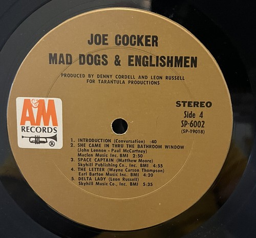 JOE COCKER, MAD DOGS & ENGLISHMEN, 2 LP Set VINYL 1970 - FOLD OUT SLEEVE VG+ A&M - Picture 5 of 8