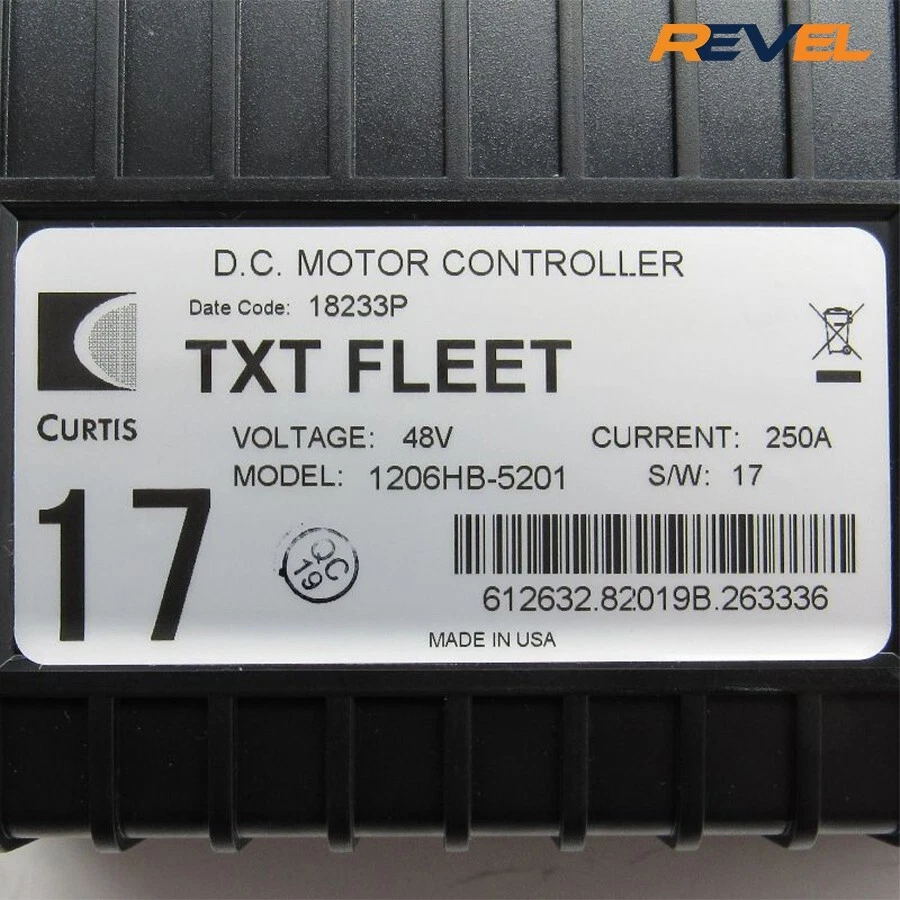 Carros de golf EZGO Curtis Controller 1206HB-5201, 2010-2019 EZGO/Cushman PN 612632 Foto 4 de 4