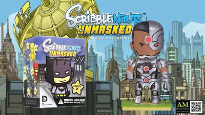 DC COLLECTIBLES - SCRIBBLENAUTS UNMASKED- CYBORG - VINYL FIGUR