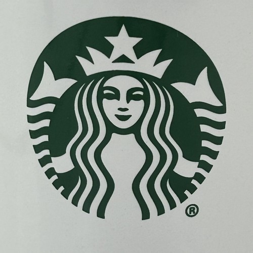 Starbucks 2017 14oz groß Keramik Kaffeebecher weiß mit grüner Sirene Meerjungfrau Logo Deckel - Bild 3 von 15