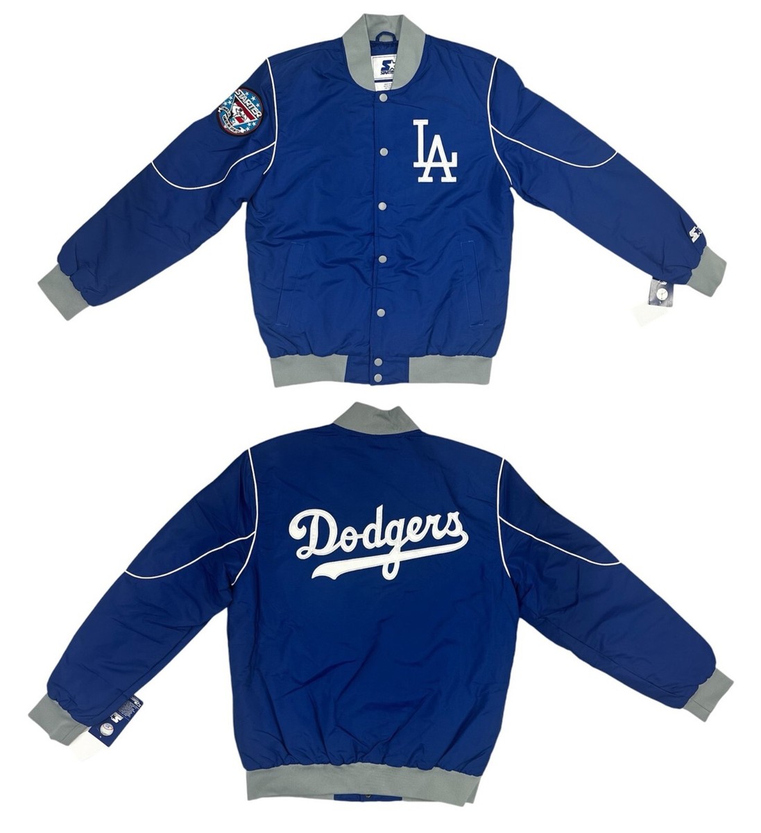 Starter Los Angeles Dodgers ジャケット L/G MLB LA Dodgers Blue Starter Baseball Varsity Full Snap