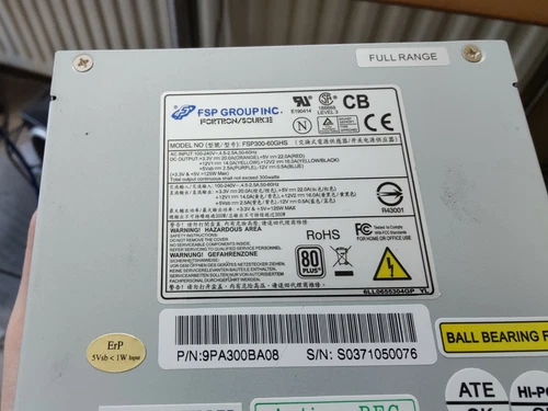Fsp 300w Micro-ATX Power Supply SFF