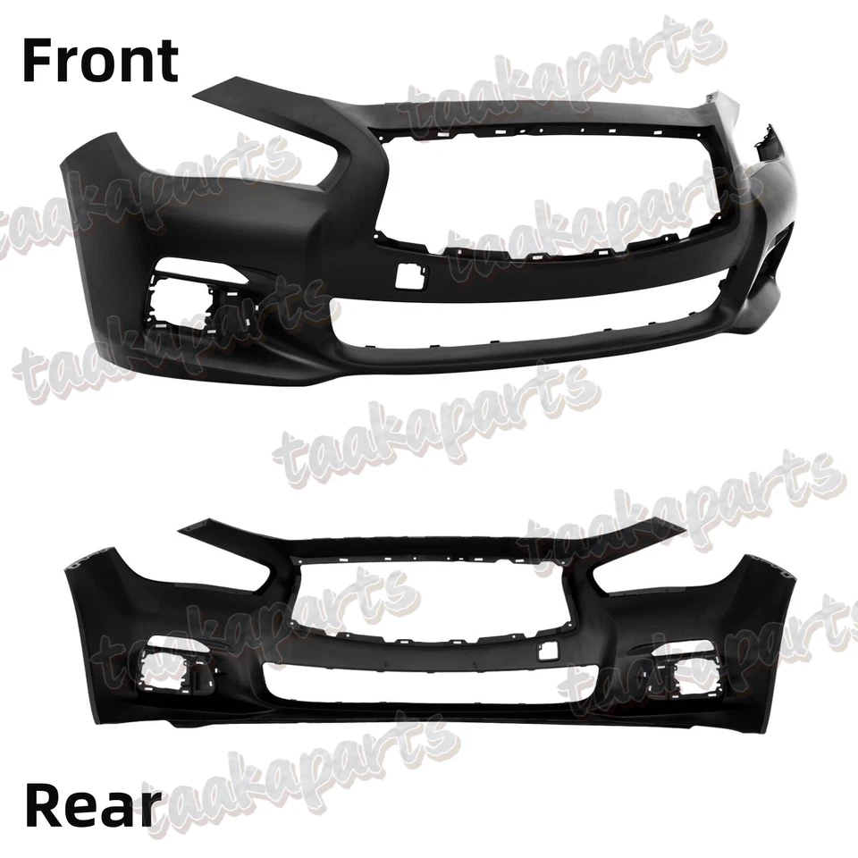 Front Bumper Cover Fascia Front for Infiniti Q50 2014-2017 620224HD0H Foto 2 de 4