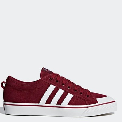 adidas red casual shoes