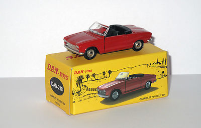 Plaque PLACE DE MA PEUGEOT 204 cabriolet rouge