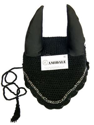Rete Auricolare Horse Fly Per Cavalli: Velo All'uncinetto Equestre Con Tubazioni (14 Colori, Pieno/Cob/Pony)