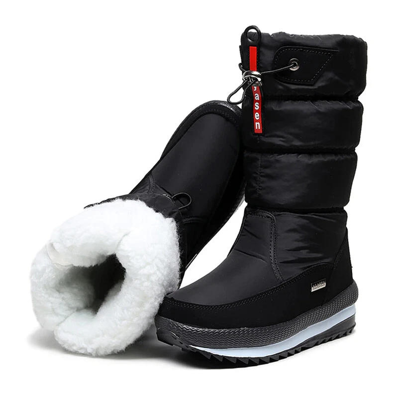 Botas de Nieve Para Mujer Muchacha de Moda Botines Altas de Moda |