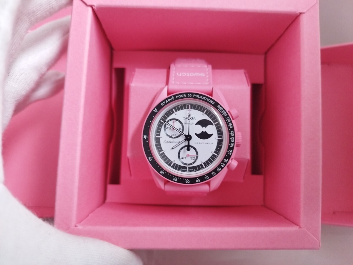 【最安値】 Swatch x OMEGA MISSION TO THE PINK Swatch x Omega Bioceramic Moonswatch Mission to the Pink