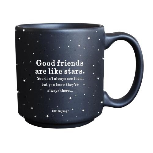 Espresso Ceramic Coffee Cup Gift Unique Design Small 3oz - Good Friends - Picture 1 of 1