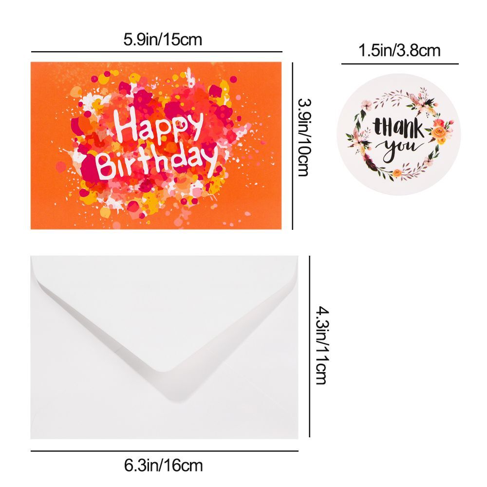 Stickers Best Wishes Party Supplies Greeting Card Happy Birthday