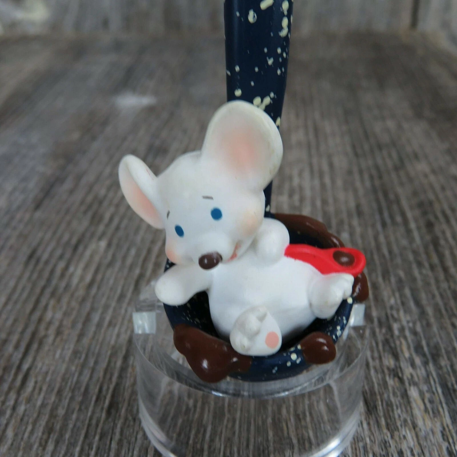 Vintage Mice In Spoon Ornament Hallmark Chocolate Sauce Fudge Forever Ladle