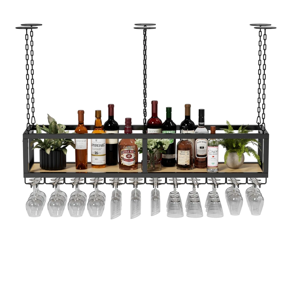 Decken Regal hängende WeinglashalterZum Umhängen,Deckenverzierung Weinglashalter - Bild 3 von 4