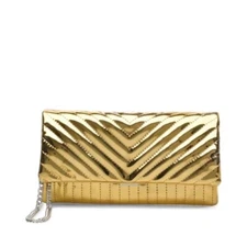 Steve Madden BSIRI GOLD CLUTCH