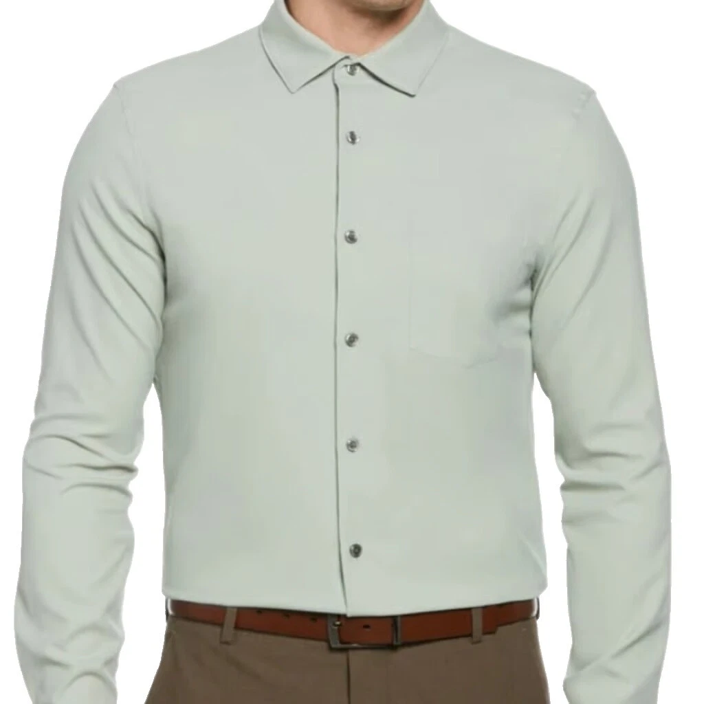 Perry Ellis Classic Solid Dress Shirts for Men