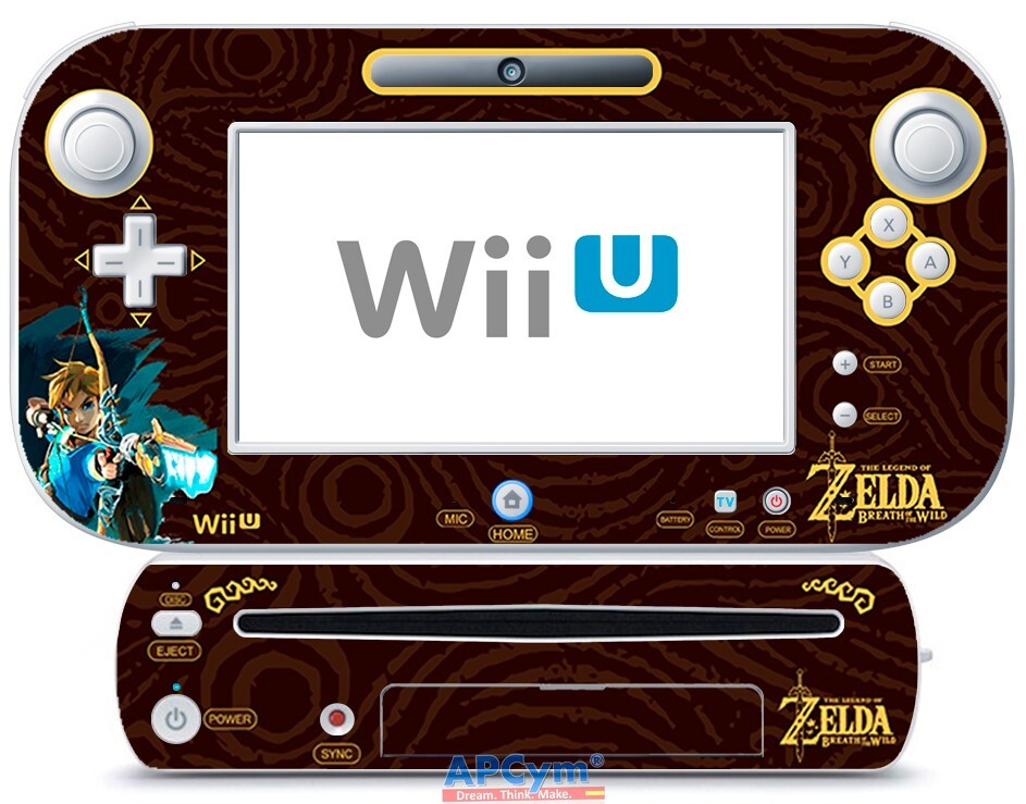 Skin Decal Vinilo for Nintendo Wii U Console + Controller