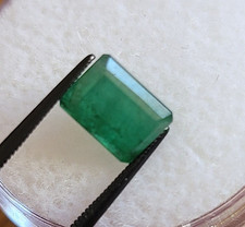 EMERALD 1.50 CT NATURAL COLOMBIAN EMERALD LOOSE STONE GEMSTONE 7 X 5 mm